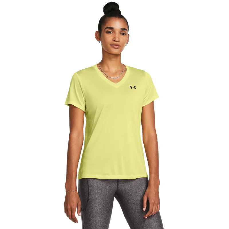 Women's Under Armour Tech Twist V-Neck T-Shirt-- Knit Fabric Woven Fabric Fleece Fabric Women's Under Armour Tech Twist V-Neck T-Shirt-- Knit Fabric Woven Fabric Fleece Fabric