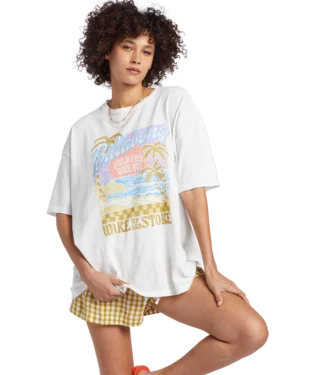 Women's Billabong Wake Up And Stoke Boyfriend T-Shirt-- Chenille Fabric Brocade Fabric Lace Fabric Women's Billabong Wake Up And Stoke Boyfriend T-Shirt-- Chenille Fabric Brocade Fabric Lace Fabric