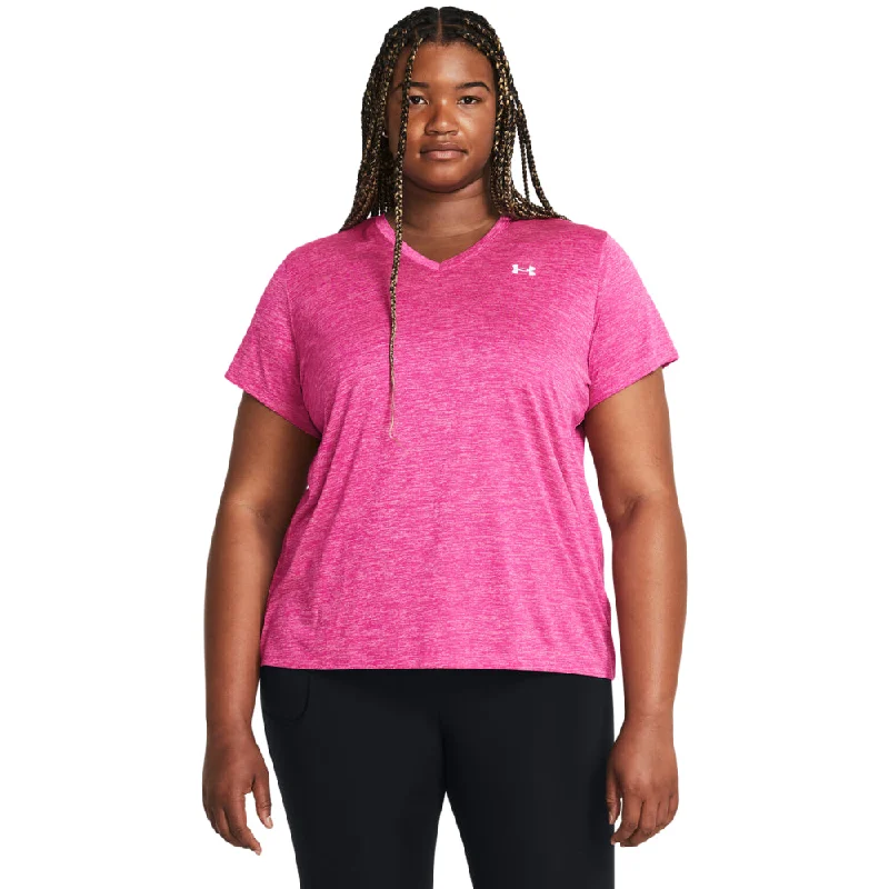 Women's Under Armour Plus Tech V-Neck T-Shirt-- Front Pockets Side Pockets Patch Pockets Women's Under Armour Plus Tech V-Neck T-Shirt-- Front Pockets Side Pockets Patch Pockets