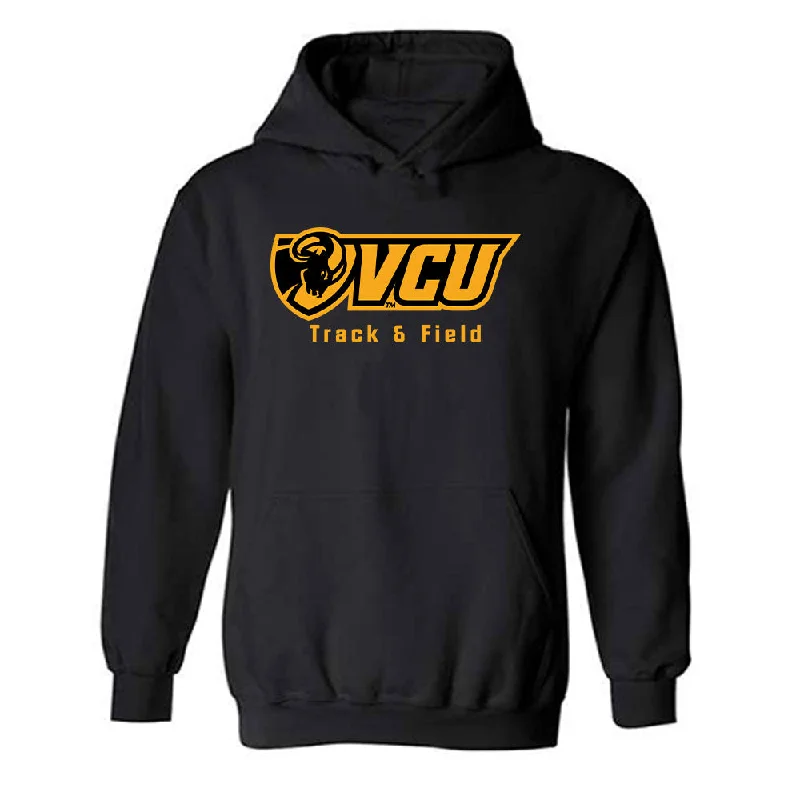VCU - NCAA Women's Track & Field : Sanaa Wooden - Classic Shersey Hooded Sweatshirt Hoodie with Batwing Sleeves Loose Dramatic VCU - NCAA Women's Track & Field : Sanaa Wooden - Classic Shersey Hooded Sweatshirt Hoodie with Batwing Sleeves Loose Dramatic