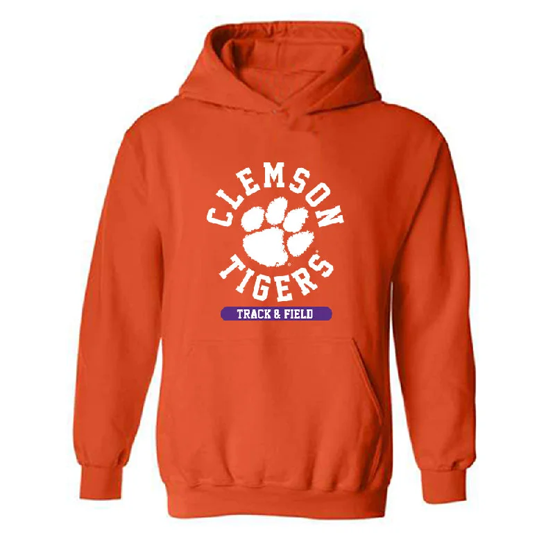 Clemson - NCAA Women's Track & Field : Ava Allen - Classic Shersey Hooded Sweatshirt Hoodie with Monochrome Minimalist Simple Clemson - NCAA Women's Track & Field : Ava Allen - Classic Shersey Hooded Sweatshirt Hoodie with Monochrome Minimalist Simple