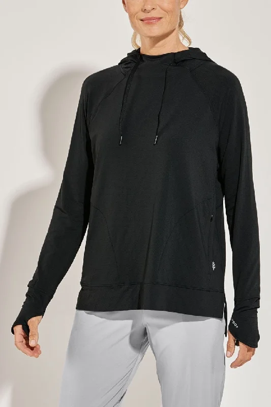 Women's Arabella Hoodie | Black Diamond Jacquard Hoodie with Cuffed Sleeves Snug Secure Women's Arabella Hoodie | Black Diamond Jacquard Hoodie with Cuffed Sleeves Snug Secure