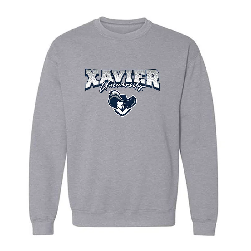 Xavier - NCAA Women's Track & Field : Alecia Kissoon - Classic Shersey Crewneck Sweatshirt Hoodie with Longline Fit Extended Stylish Xavier - NCAA Women's Track & Field : Alecia Kissoon - Classic Shersey Crewneck Sweatshirt Hoodie with Longline Fit Extended Stylish