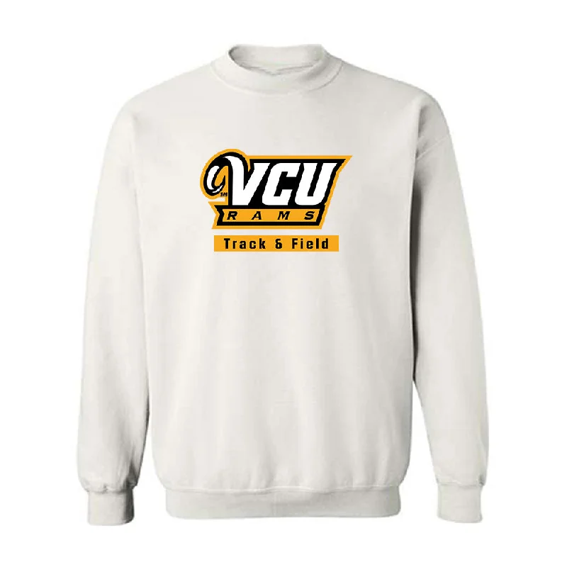 VCU - NCAA Women's Track & Field : Sanaa Wooden - Classic Shersey Crewneck Sweatshirt Hoodie with Mock Neck Collared Structured VCU - NCAA Women's Track & Field : Sanaa Wooden - Classic Shersey Crewneck Sweatshirt Hoodie with Mock Neck Collared Structured