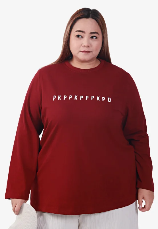 PKP Funny Malaysia Merdeka Tshirt - Maroon