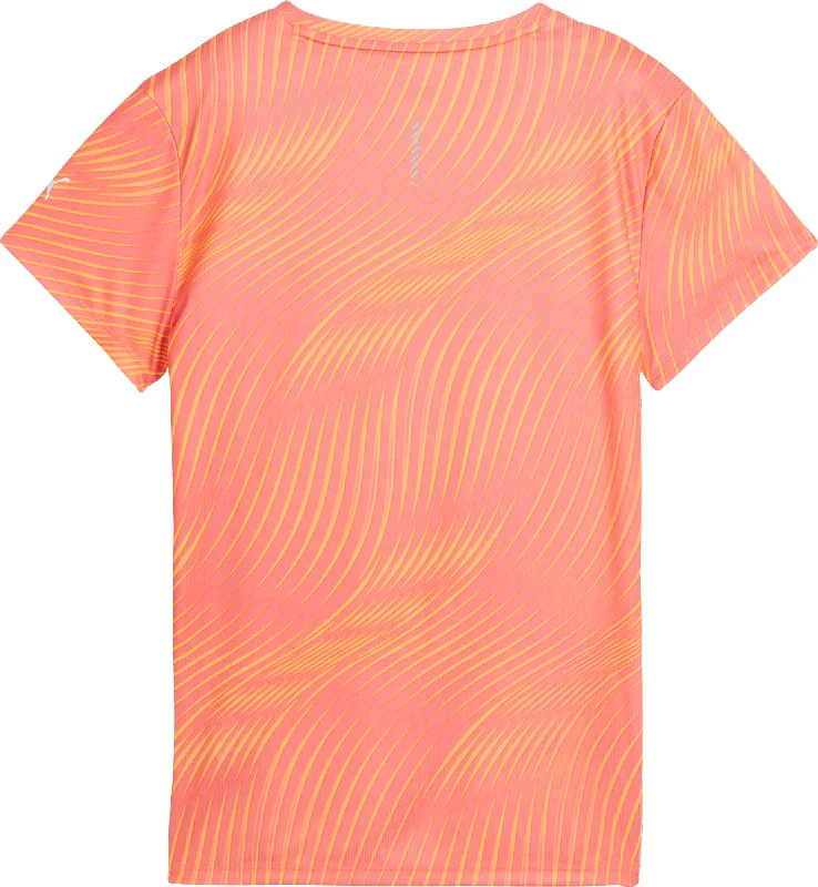 Puma Favourite Short Sleeve Womens Running Top - Orange