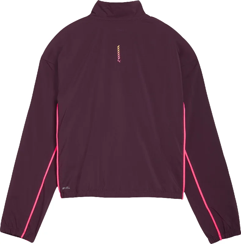 Puma Run For Her Woven Half Zip Womens Running Top - Purple