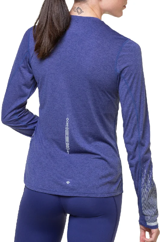 Ronhill Tech Reflect Long Sleeve Womens Running Top - Blue