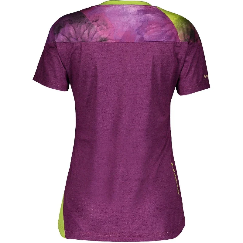 Scott Trail Flow Short Sleeve Womens Cycling Jersey - Purple