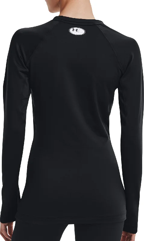 Under Armour ColdGear Authentics Long Sleeve Womens Running Top - Black