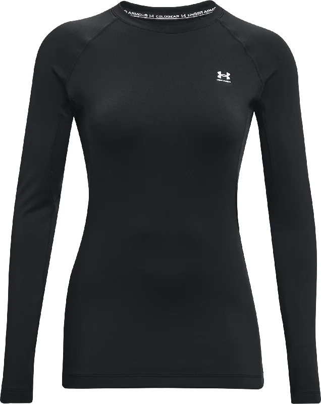 Under Armour ColdGear Authentics Long Sleeve Womens Running Top - Black