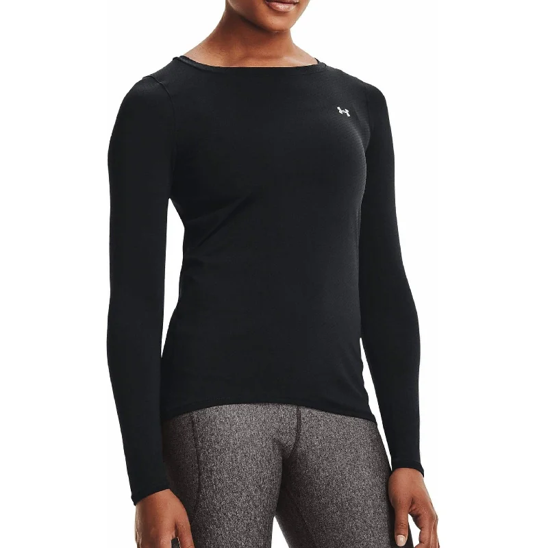 Under Armour HeatGear Long Sleeve Womens Training Top - Black