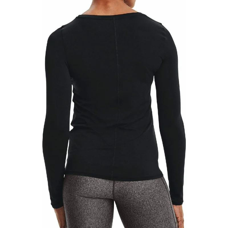 Under Armour HeatGear Long Sleeve Womens Training Top - Black