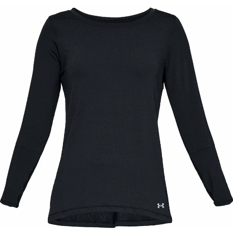 Under Armour HeatGear Long Sleeve Womens Training Top - Black