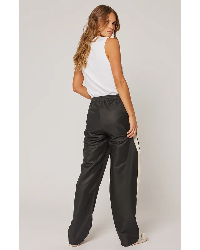 Cartel & Willow Mila Side Stripe Pant - Black/Vanilla