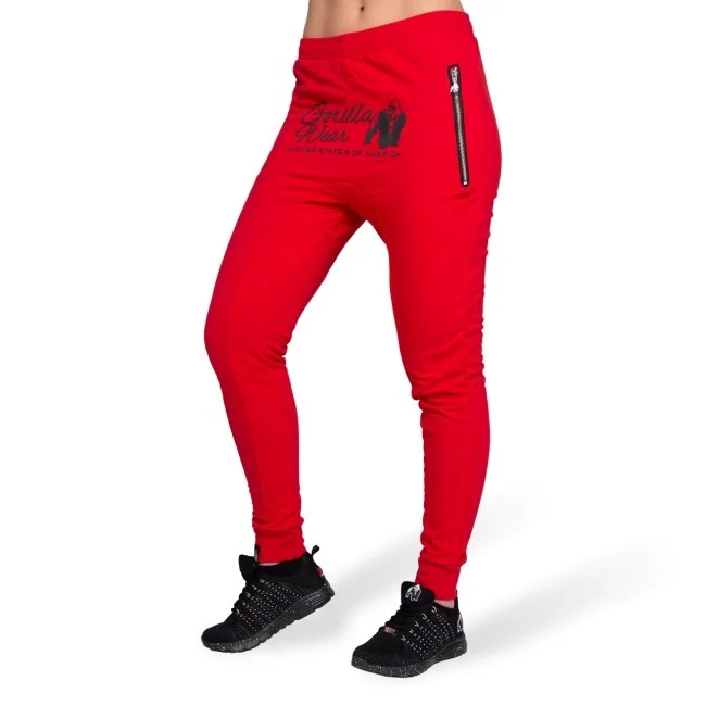 Gorilla Wear Celina Drop Crotch Joggers - Red