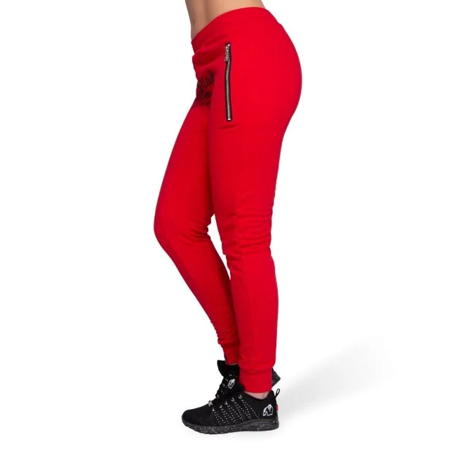 Gorilla Wear Celina Drop Crotch Joggers - Red