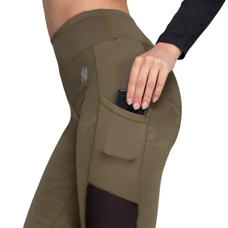 Gorilla Wear Savannah Mesh Tights - Army Green Camo