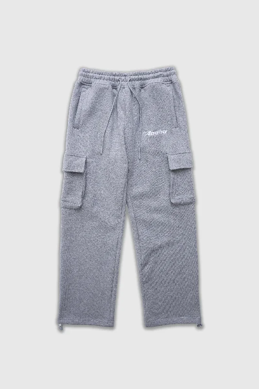 MENS FLEECE CARGOS - GREY