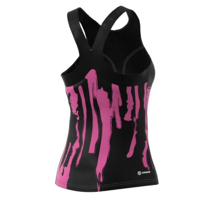 Adidas Performance Thebe Magugu Tennis New York Y-Back Tank Top - Black/Semi Pulse Lilac