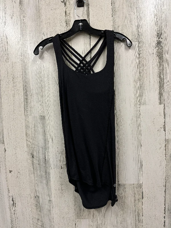 Black Athletic Tank Top Lululemon, Size 4