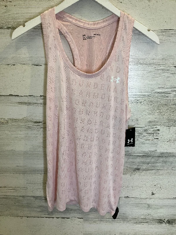 Pink Athletic Tank Top Under Armour, Size M