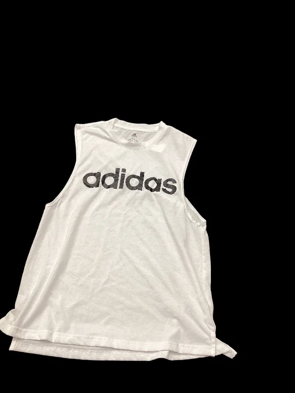 White Athletic Tank Top Adidas, Size M