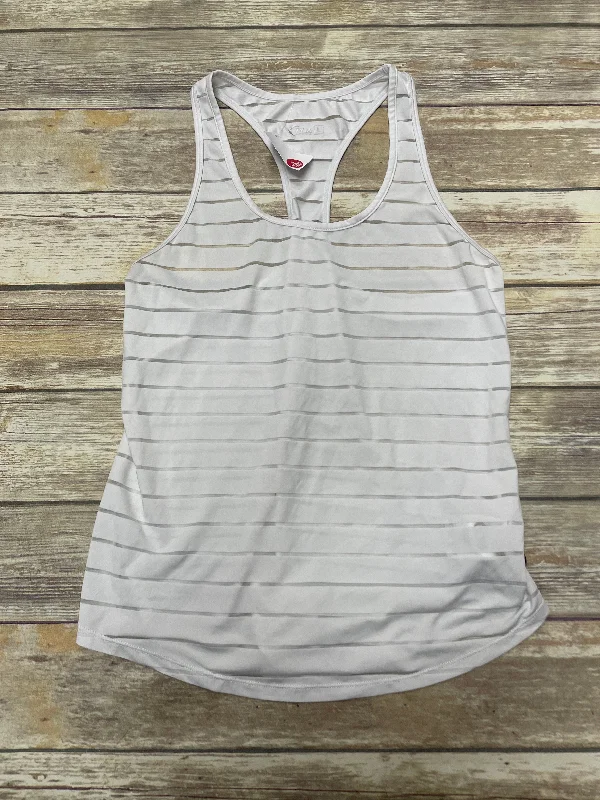 White Athletic Tank Top Zyia, Size L