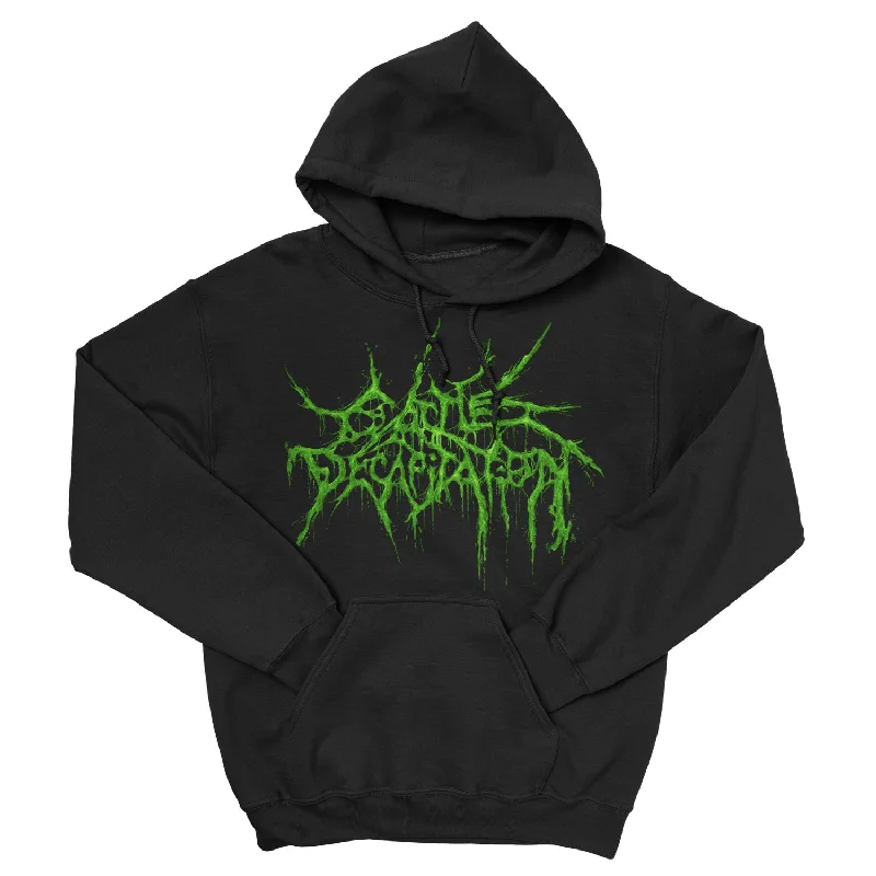 Cattle Decapitation ""Green Lava Logo Chaos And Carnage Tour 2024"" Pullover Hoodie