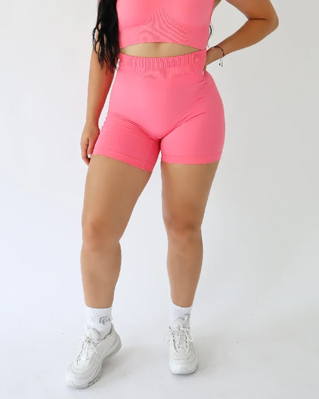 ENHANCE BIKER SHORTS 5” - Coral