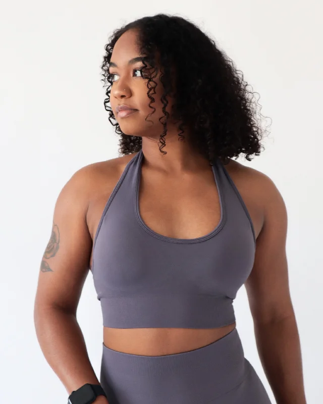 ENHANCE HALTER TOP - Storm