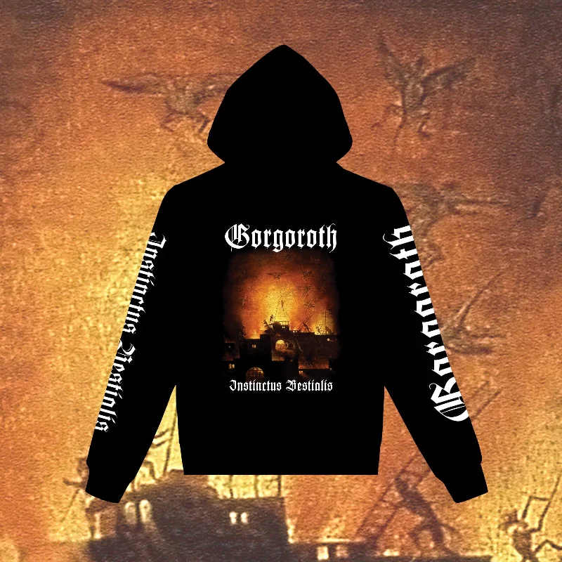 Gorgoroth ""Instinctus Bestialis (white logo)"" Pullover Hoodie