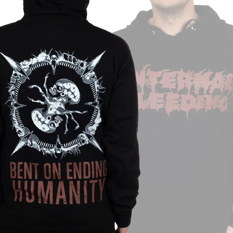 Internal Bleeding ""Bent On Ending Humanity"" Pullover Hoodie