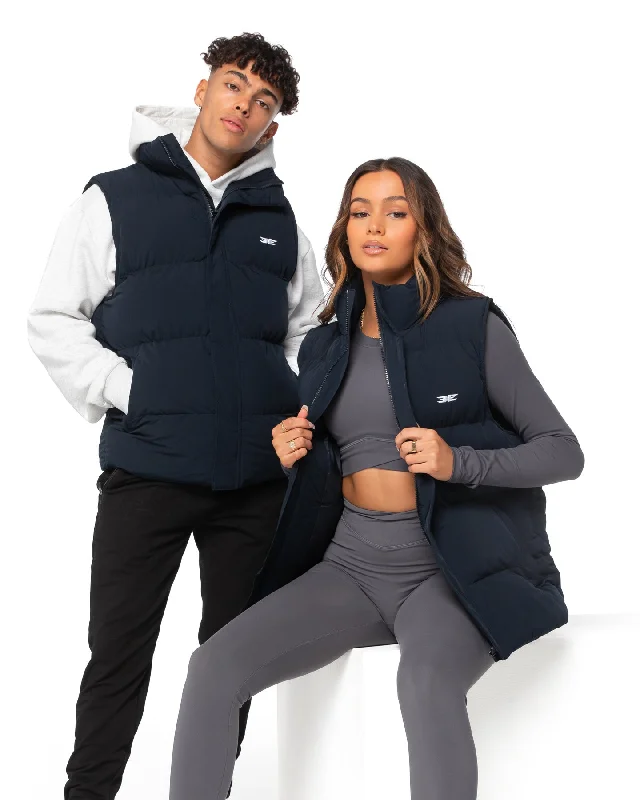 Unisex Puffer Vest - Navy