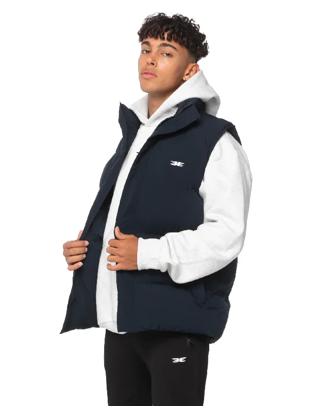 Unisex Puffer Vest - Navy