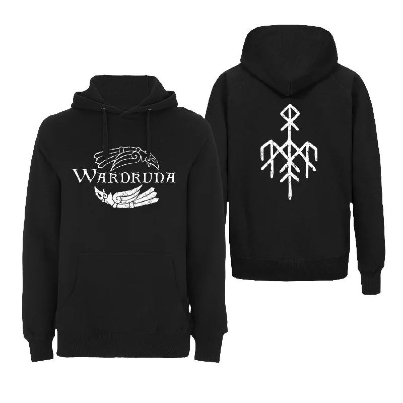 Wardruna ""Kvitravn Horizontal"" Pullover Hoodie