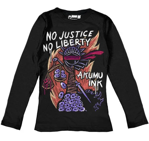 NO Justice NO Liberty Women Long Sleeve Tshirt