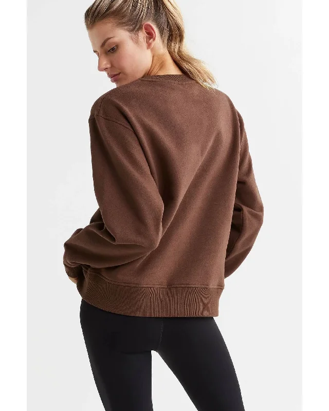 Lilybod Millie Classic Fleece Crew - Peppercorn