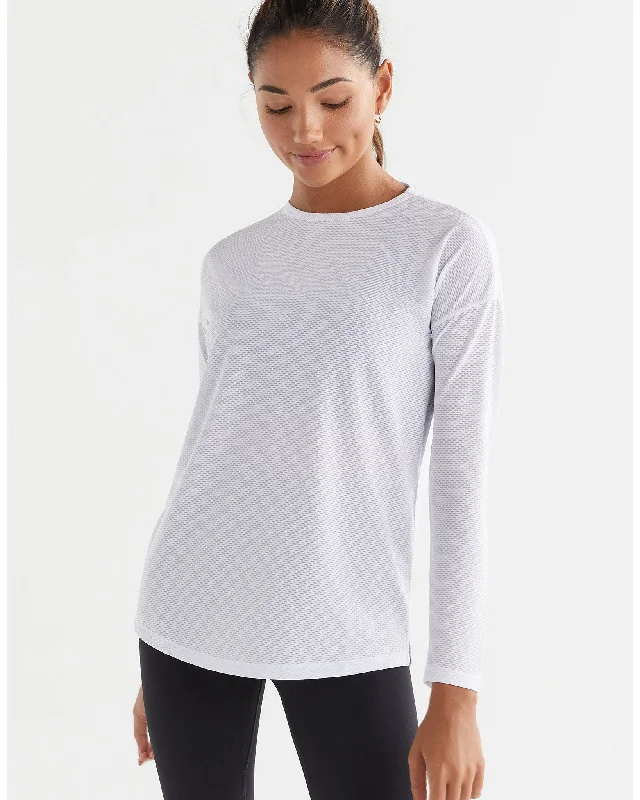 Lilybod Toby Mesh Long Sleeve - White