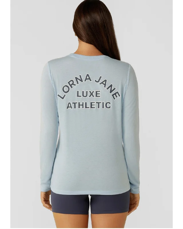 Lorna Jane Lotus Limited Edition Long Sleeve Top - Toulouse Blue