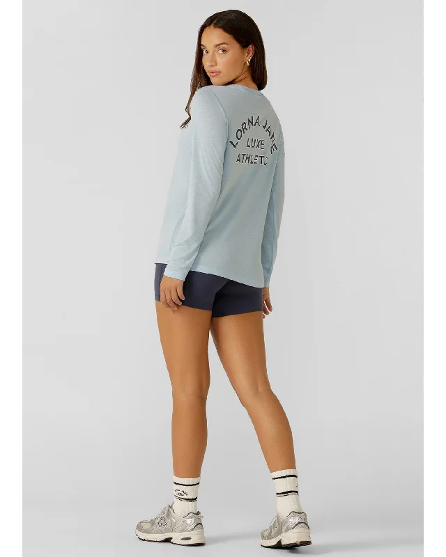 Lorna Jane Lotus Limited Edition Long Sleeve Top - Toulouse Blue