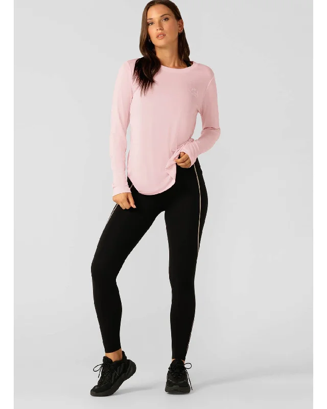 Lorna Jane Lotus Long Sleeve Top - Pale Peony