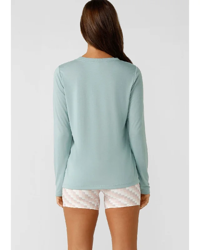 Lorna Jane Lotus Long Sleeve Top - Sea Mist