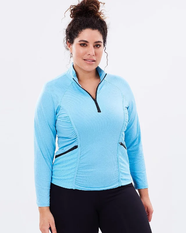 Stay Cool Long Sleeve Top - Blue