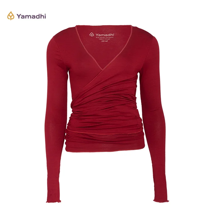 Yoga Yamadhi Wickeljacke Modal - Bordeaux