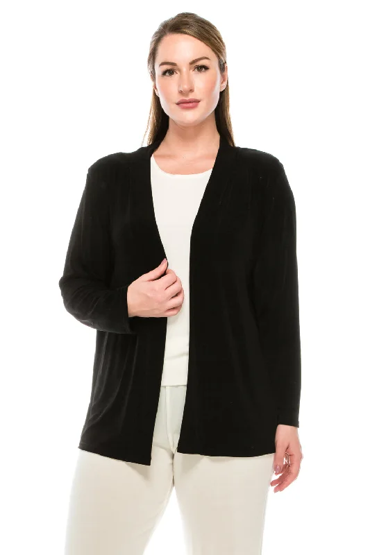 Plus Size Non Iron Drape Jacket Long Sleeve-4000AY-LX