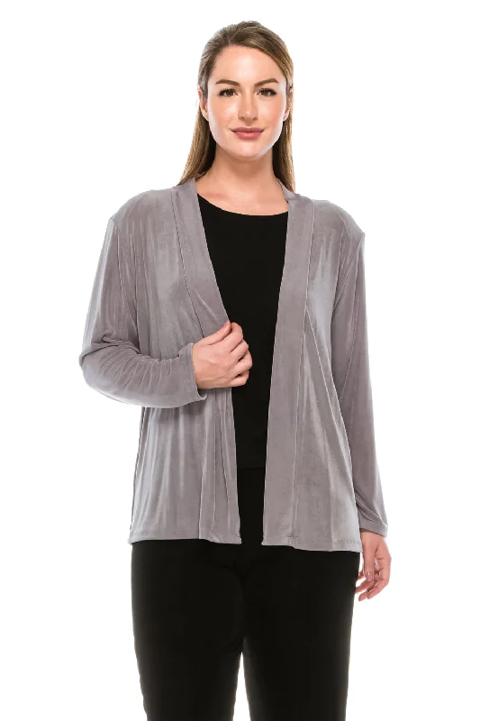 Plus Size Non Iron Drape Jacket Long Sleeve-4000AY-LX