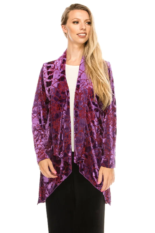 Velvet Burnout Vegas Jacket Long Sleeve-4024VB-LRP1-B014