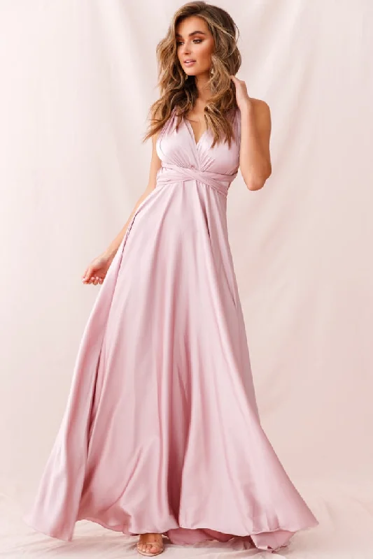 Ariana Multiway Maxi Dress Blush