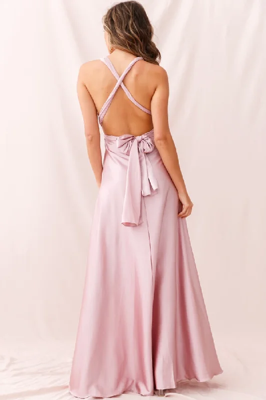 Ariana Multiway Maxi Dress Blush